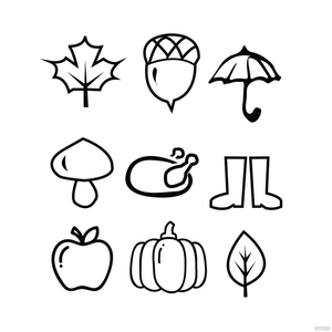 Fall Icons Vector