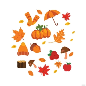 Autumn Elements Vector