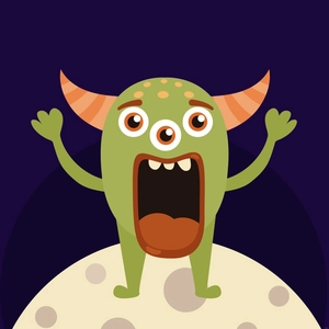 Cartoon Monster Illustration