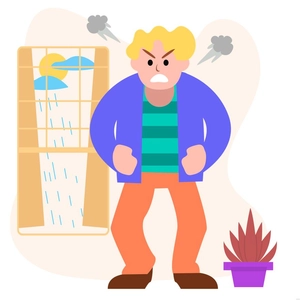Angry Cartoon Illustration
