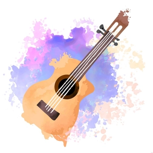 Music Watercolor Illustration