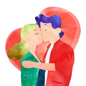 Watercolor Illustration Love