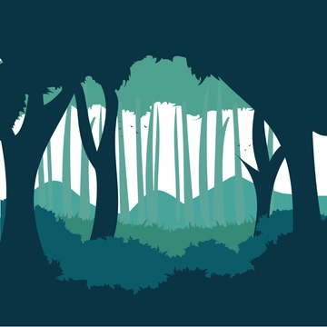 Free Elegant Forest Clipart Template to Edit Online