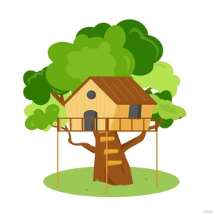 Tree House Vector