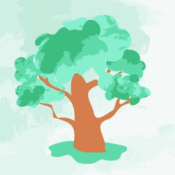 Free Watercolor Tree/Plant Clipart Template to Edit Online