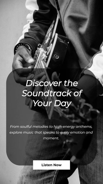 Free Music Instagram Story Ad Template to Edit Online