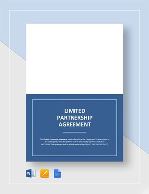 Limited Partnership Agreement Template