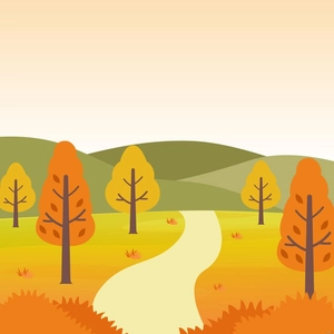 Fall Landscape Vector