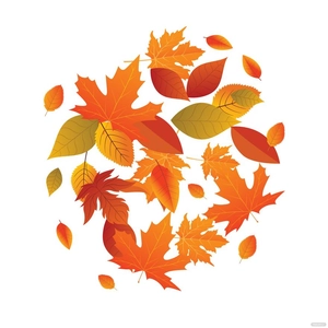 Transparent Fall Leaves Vector