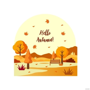 First Day of Autumn Vector