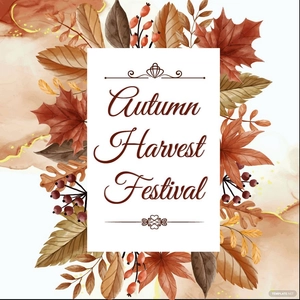 Autumn Invitation Vector