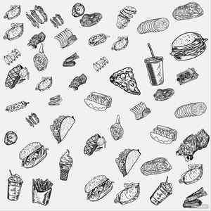 Doodle Food Vector