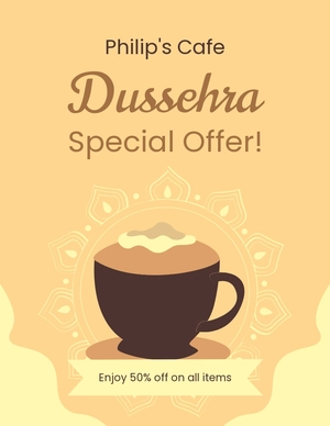 Dussehra Offer Flyer Template