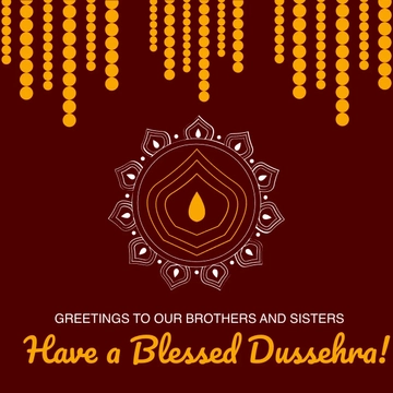 Free Dussehra Greeting Instagram Post Template to Edit Online Free Dussehra Greeting Instagram Post Template to Edit Online