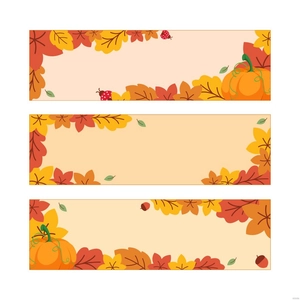 Fall Banner Vector
