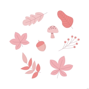 Pink Fall/Autumn Vector