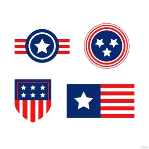 USA Flag Logo Vector