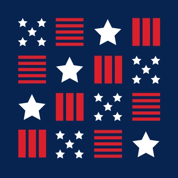 Free Seamless American Flag Clipart Template to Edit Online