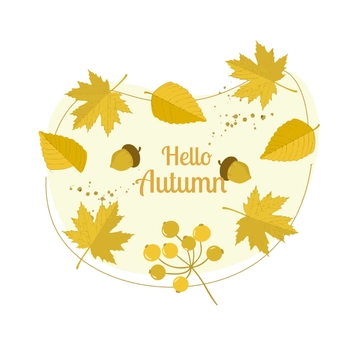 Free Gold Autumn Clipart Template to Edit Online