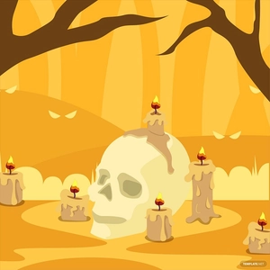 Halloween Candle Vector