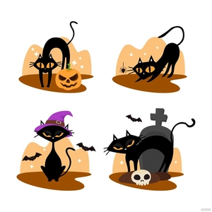 Halloween Cat Vector