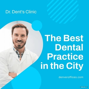 Free Dental Practice Instagram Post Template to Edit Online