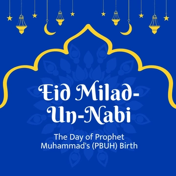Free Eid Milad-Un-Nabi Linkedin Post Template to Edit Online