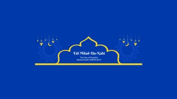 Free Eid Milad-Un-Nabi Youtube Banner Template to Edit Online