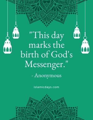 Milad-Un-Nabi Quote Flyer Template