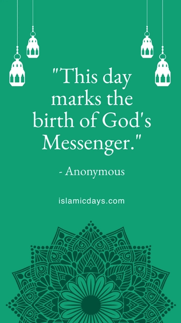 Free Milad-Un-Nabi Quote Instagram Story Template to Edit Online