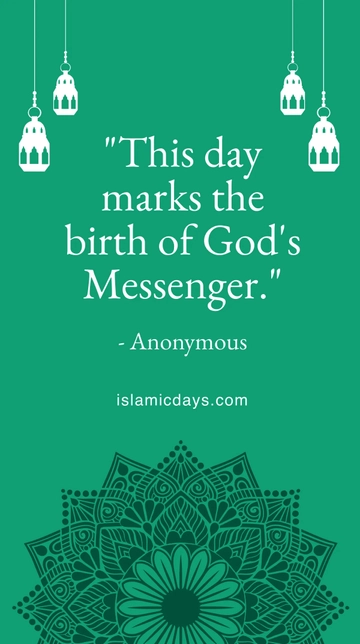 Free Milad-Un-Nabi Quote Whatsapp Post Template to Edit Online