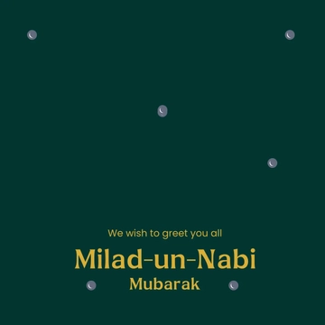 Free Milad-un-nabi Mubarak Instagram Post Template to Edit Online