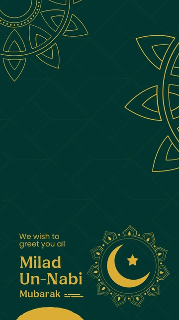 Free Milad-un-nabi Mubarak Snapchat Geofilter Template to Edit Online