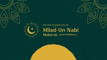 Free Milad-un-nabi Mubarak Youtube Banner Template to Edit Online