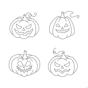 Pumpkin Outline Vector