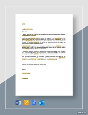 Request Proposal for Credit Facility Template