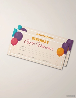 Birthday Gift Voucher Template