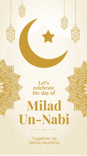 Free Milad-un-nabi Celebration Whatsapp Post Template to Edit Online