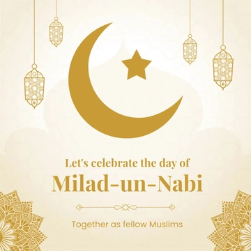 Free Milad-un-nabi Celebration Linkedin Post Template to Edit Online