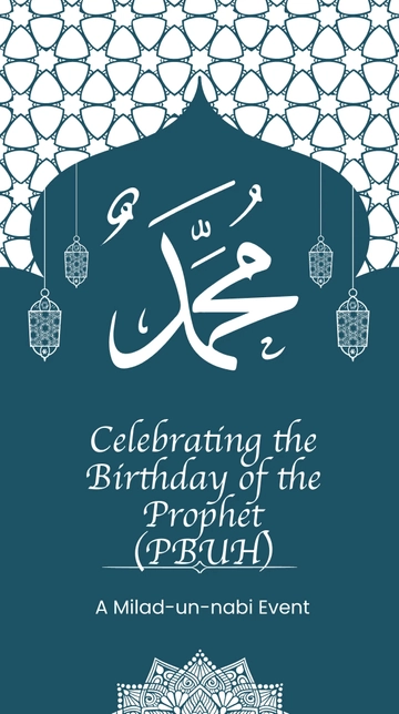 Free Milad-un-nabi Event Whatsapp Post Template to Edit Online
