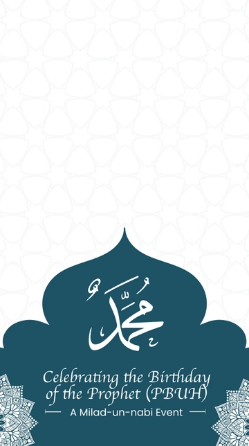 Free Milad-un-nabi Event Snapchat Geofilter Template to Edit Online
