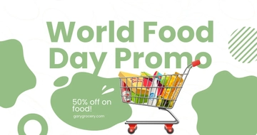 Free World Food Day Promotion Facebook Post Template to Edit Online