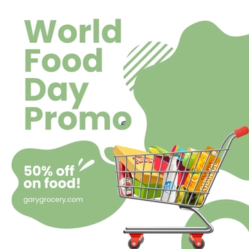 Free World Food Day Promotion Instagram Post Template to Edit Online