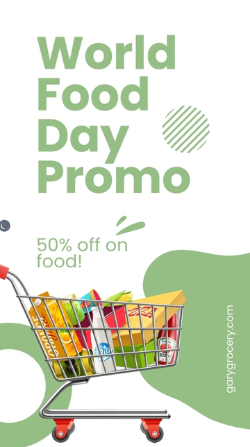 Free World Food Day Promotion Instagram Story Template to Edit Online