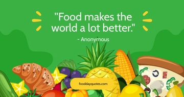 Free World Food Day Quote Facebook Post Template to Edit Online