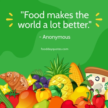 Free World Food Day Quote Linkedin Post Template to Edit Online