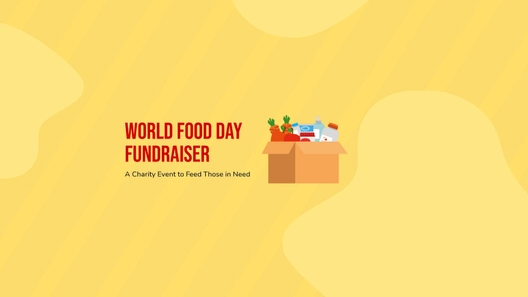 Free World Food Day Charity Youtube Banner Template to Edit Online