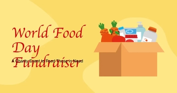 Free World Food Day Charity Facebook Post Template to Edit Online