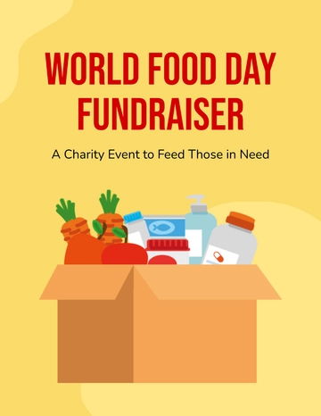 Free World Food Day Charity Flyer Template to Edit Online