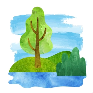 Nature Watercolor Illustration